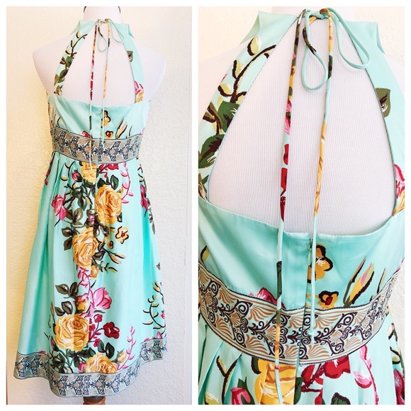 Mint Floral Forever 21 Dress - Picture 2 of 4